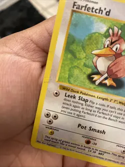 Pokemon TCG Base Set Farfetch'd 27/102 Shadowless - Image 2