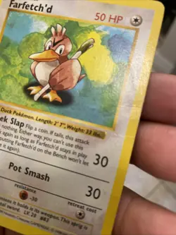 Pokemon TCG Base Set Farfetch'd 27/102 Shadowless - Image 3