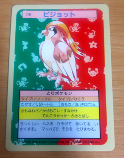 Pokemon Card Japanese Top sun Pidgeot 1995 vintage from Japan - Image 1