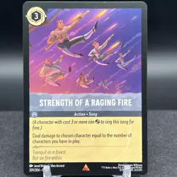 Strength of a Raging Fire 201/204 Rare Disney Lorcana Card - Image 1