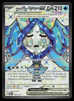 Wellspring Mask Ogerpon ex 194/167 Ultra Rare Twilight Masquerade Pokemon Card - Image 1