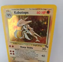 Pokemon TCG Kabutops Fossil Holo Rare Card 9/62 - Image 2