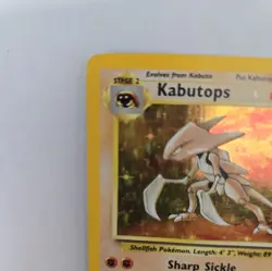 Pokemon TCG Kabutops Fossil Holo Rare Card 9/62 - Image 3