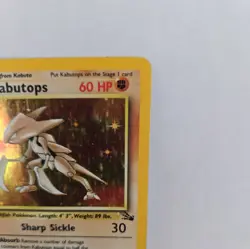 Pokemon TCG Kabutops Fossil Holo Rare Card 9/62 - Image 4