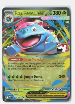 Mega Venusaur ex Double Rare Holo Prize Pack Series Cards 003/132 NM - Image 1