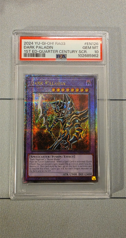 Dark Paladin Yugioh 2024 RA03-EN126 Quarter Century Secret Rare 1st PSA 10 - Image 1