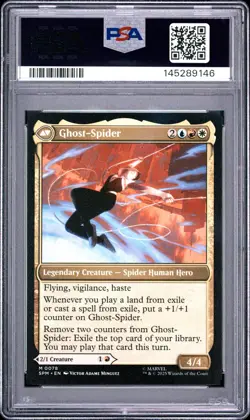 2025 MTG MARVEL'S SPIDER-MAN #0078 GHOST-SPIDER/GWEN STACY PSA 10 - Image 2