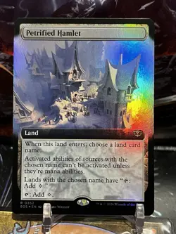 MTG | Petrified Hamlet (0362 - Extended Art) ✨FOIL✨ [SOS] - Image 1