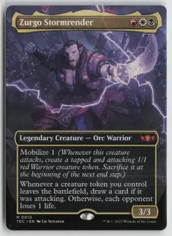 Zurgo Stormrender (Borderless) LP 10 Commander: Tarkir: Dragonstorm MTG - Image 1