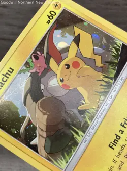 Pikachu SM234 Cosmo Holo Sun & Moon Black Star Promo 2019 LP Pokemon Card - Image 2