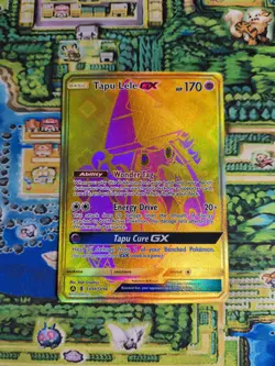 Pokemon Tapu Lele GX SV94/SV94 Hidden Fates SV Holo Rare Full Art Nm - Image 1
