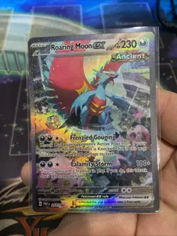 Roaring Moon EX 251/182SV04: Paradox Rift Holo Pokemon NM Condition - Image 1