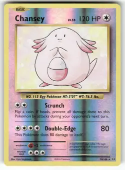 Chansey 70/108 Holo Rare Evolutions Pokemon Reverse Holo Near Mint - Image 1