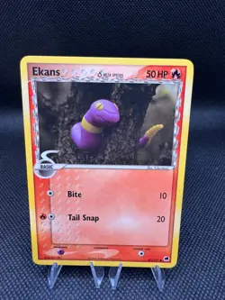 Ekans 47/101 Delta Species Dragon Frontiers Yuka Morii Clay Art Pokemon Card LP+ - Image 1