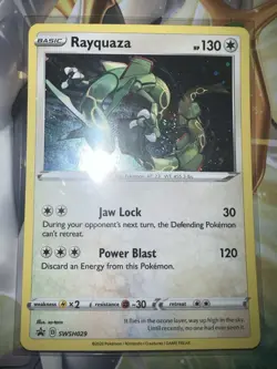 Pokemon TCG Rayquaza - SWSH029 Sword & Shield Black Star Promo NM W/Swirl - Image 1