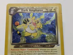 Pokemon Dark Ampharos Holo Rare Card 1/105 Neo Destiny English - Image 5