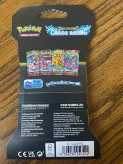 Pokemon TCG: Chaos Rising Sleeved Booster Pack NEW SEALED - Image 2