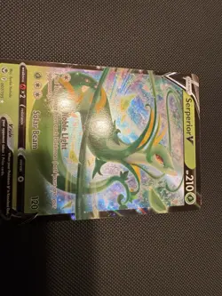 Pokemon Serperior V Full Art Ultra Rare Holo 007/195 Silver Tempest 210 HP - Image 5