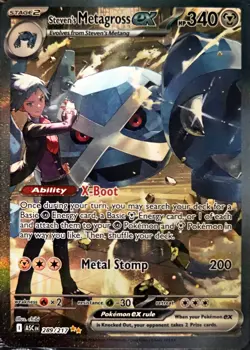2026 POKEMON TCG, Steven's Metagross ex 289/217 Me: Ascended Heroes SIR, EBP-106 - Image 1