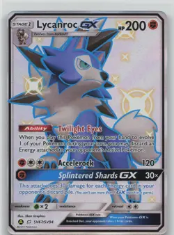 Lycanroc GX SV67/SV94 Shiny GX Rare Hidden Fates Shiny Vault Pokemon Near Mint - Image 1