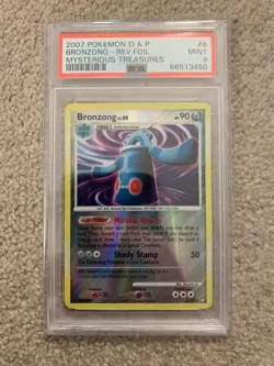 Pokemon Diamond & Pearl Mysterious Treasures Bronzong Reverse Holo Rare #6 PSA 9 - Image 1