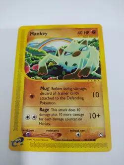 MINT Pokemon Aquapolis Mankey 92/147 MINT - Image 1