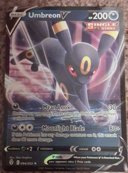 Pokemon Umbreon V 094/203 Evolving Skies Ultra Rare Holo Single Strike EN - Image 1