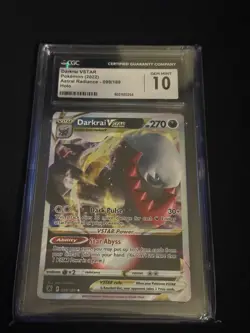 Pokemon TCG Darkrai VSTAR 099/189 Astral Radiance CGC Gem Mint 10 - Image 1
