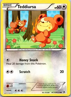 Teddiursa RC15/RC25 - Legendary Treasures: Radiant Collection Pokemon Common NM - Image 1