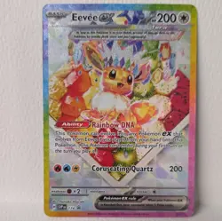 Pokemon TCG Eevee ex Promo Holo Basic EX HP 200 174 SVP English - Image 1
