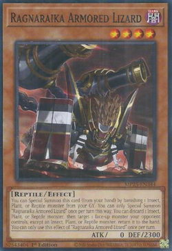 Yugioh - Ragnaraika Armored Lizard - MP25-EN344 - Common - NM/M - Image 1