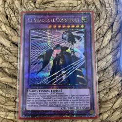 YUGIOH El Shaddoll Construct (RA04-EN229) Quarter Century Secret Rare 1st Ed NM - Image 1