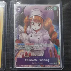 Bandai Charlotte Pudding Parallel Foil Rare OP08-067 Two Legends One Piece CCG - Image 1
