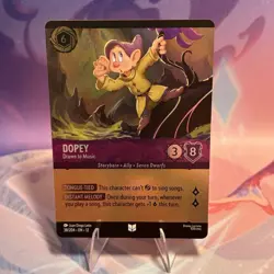 Disney Lorcana Dopey Drawn to Music NM (Foil) Uncommon Wilds Unknown - Image 1