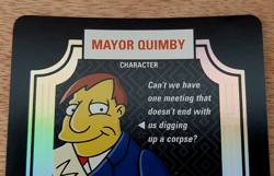 MAYOR QUIMBY 2003 The SIMPSONS TCG CCG RARE HoloFoil CARD #48 NearMINT-MINT - Image 3