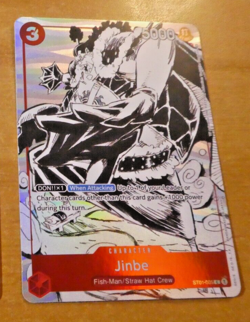 ONE PIECE ENGLISH CARD GAME HOLO CARTE Jinbe ST01-005 ALT EN MINT - Image 1