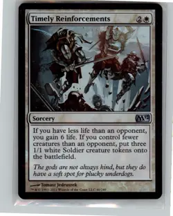 MTG Timely Reinforcements U Magic 2012 (M12) 40 2012 MP Magic The Gathering - Image 1