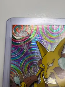 2000 Topps Chrome Pokemon #65 Alakazam Holo TV Animation (NM) - Image 2