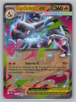 Mega Charizard X ex 013/094 Double Rare Phantasmal Flames Pokemon NM/M - Image 1