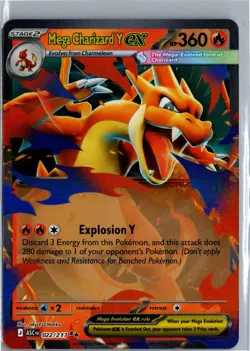 MEGA CHARIZARD Y EX ASCENDED HEROES 022/217 DOUBLE RARE NM/M - Image 1