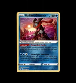Radiant Greninja 046/189 Radiant Rare Astral Radiance Pokemon Near Mint - Image 1