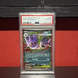 Pokemon TCG Mega Gengar ex 056/094 Phantasmal Flames Holo PSA 10 Double Rare - Image 1