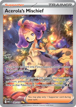 Acerola's Mischief 183/132 Special Illustration Rare Mega Evolution Pokemon NM/M - Image 4