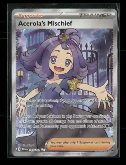 Acerola's Mischief 165/132 Mega Evolution NM/M Pokemon - Image 1