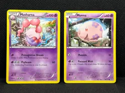 Pokemon Tcg Musharna 40/101 & Munna 39/101 Plasma Blast Non Holo - Image 1