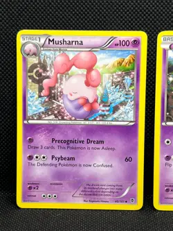 Pokemon Tcg Musharna 40/101 & Munna 39/101 Plasma Blast Non Holo - Image 2