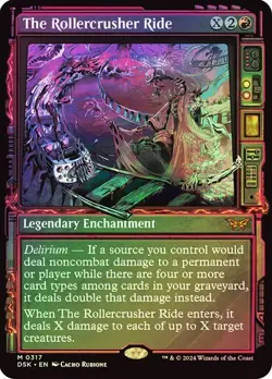 The Rollercrusher Ride (Showcase Foil) Duskmourn DSK - Rare MTG Magic Pack fresh - Image 1