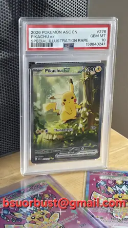 Pikachu 276/217 Pokemon Ascended Heroes - GEM MT PSA 10 - Image 1