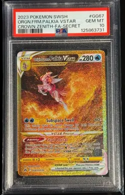 Pokemon Crown Zenith Galarian Gallery Origin Forme Palkia VSTAR GG67 PSA 10 - Image 3