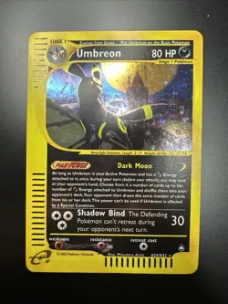 Pokemon Umbreon Aquapolis Holo Rare H29/H32 Holo Swirl NM - Image 1